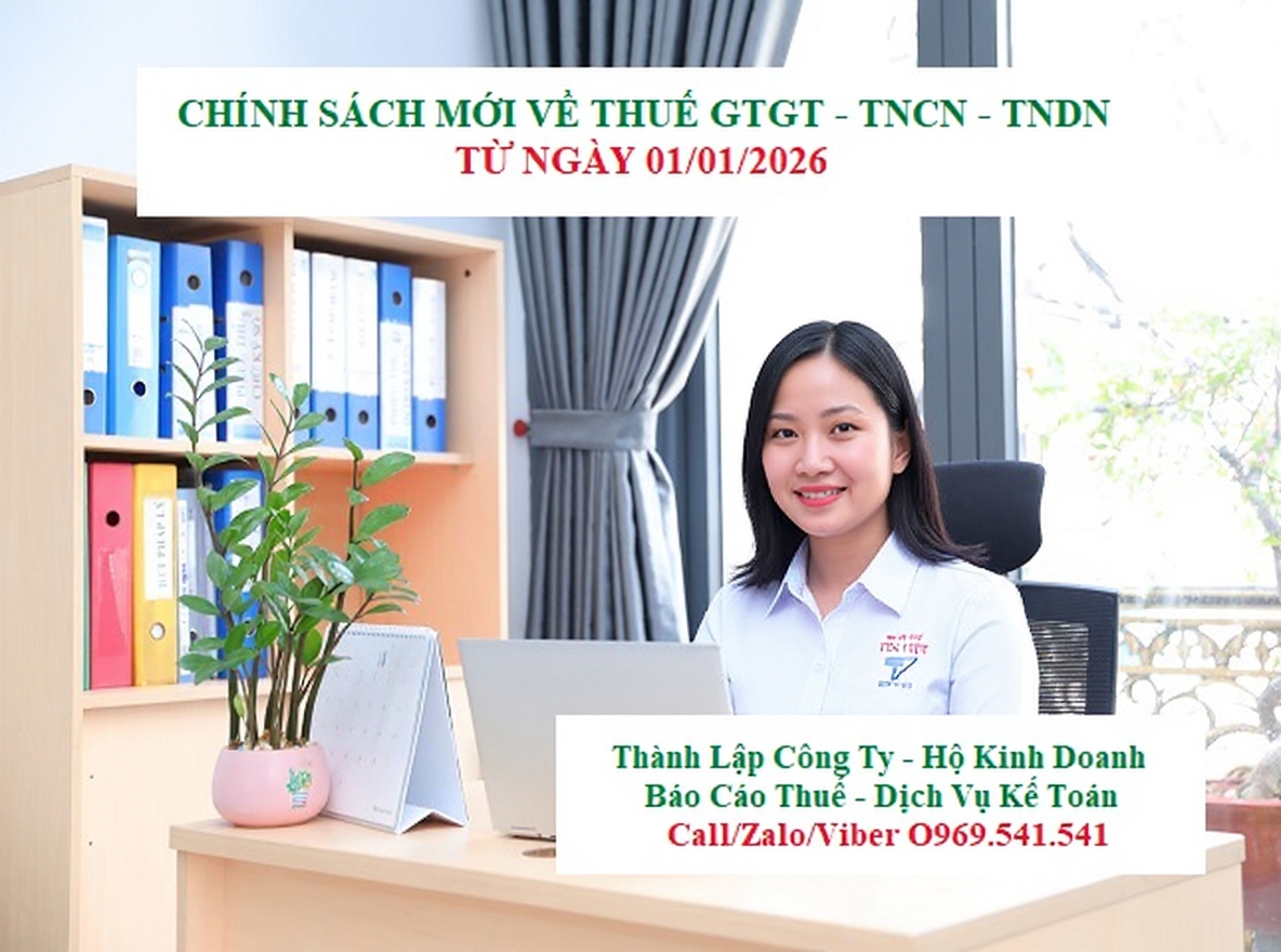 Chính sách mới về thuế GTGT, TNCN, TNDN từ 01/01/2026
