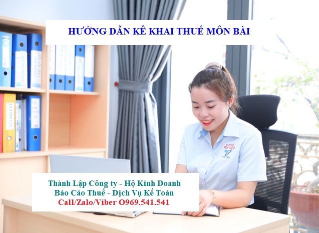 Hướng dẫn kê khai thuế môn bài
