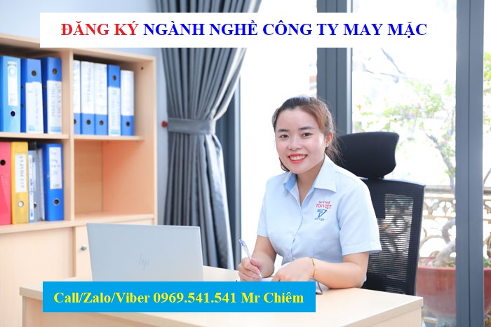 Đăng ký ngành nghề công ty may mặc