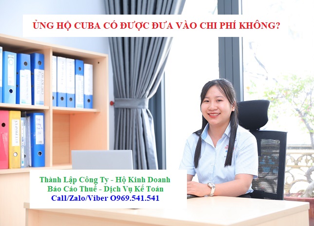 Ủng hộ Cuba có được đưa vào chi phí không?