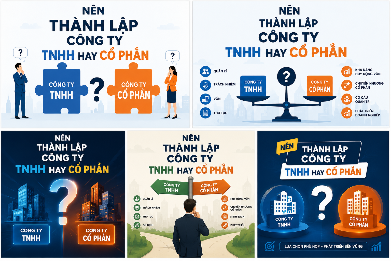 Thành lập công ty TNHH hay cổ phần?