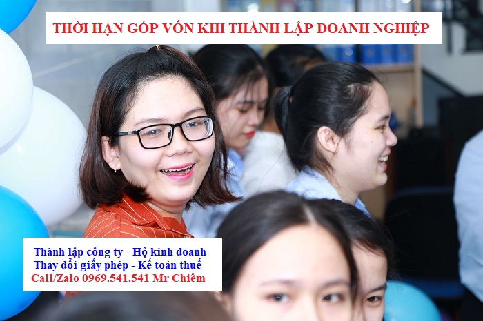 Thời hạn góp vốn khi thành lập doanh nghiệp
