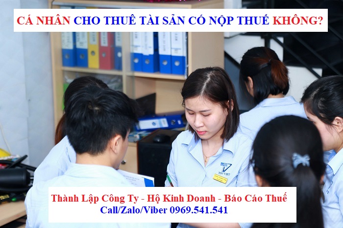 Cá nhân cho thuê tài sản có nộp thuế không?