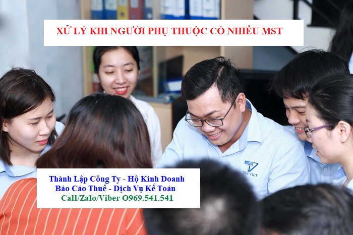 Xử lý khi người phụ thuộc có nhiều mã số thuế