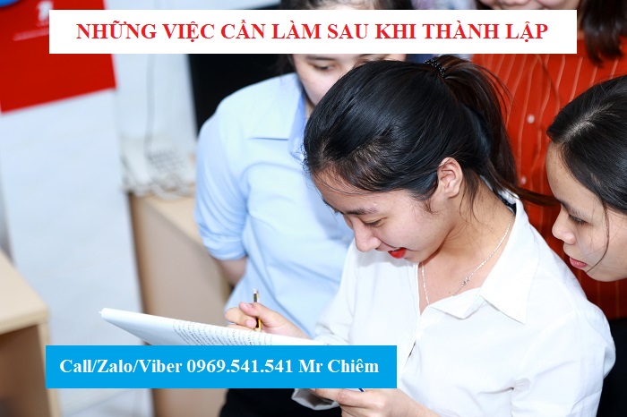 DN cần làm gì sau khi thành lập công ty