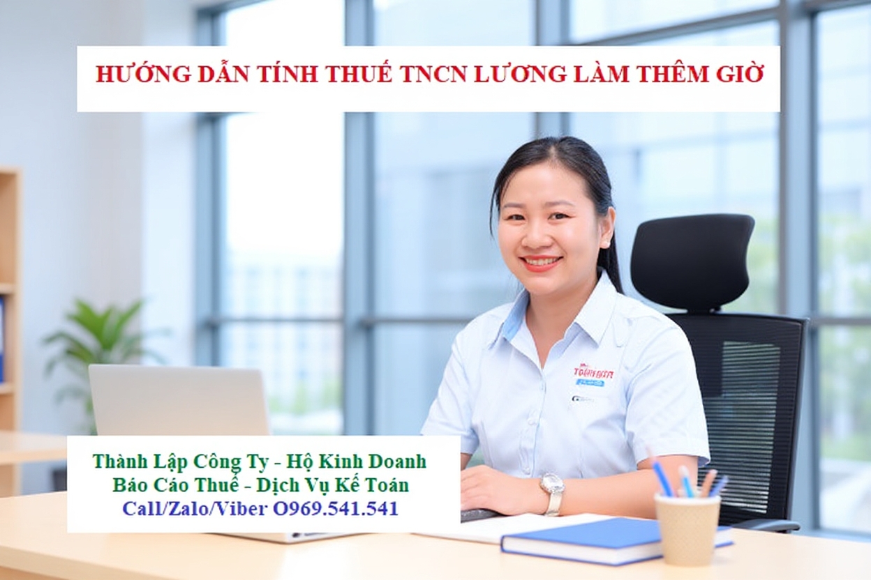 Hướng dẫn tính thuế TNCN tiền lương làm thêm giờ