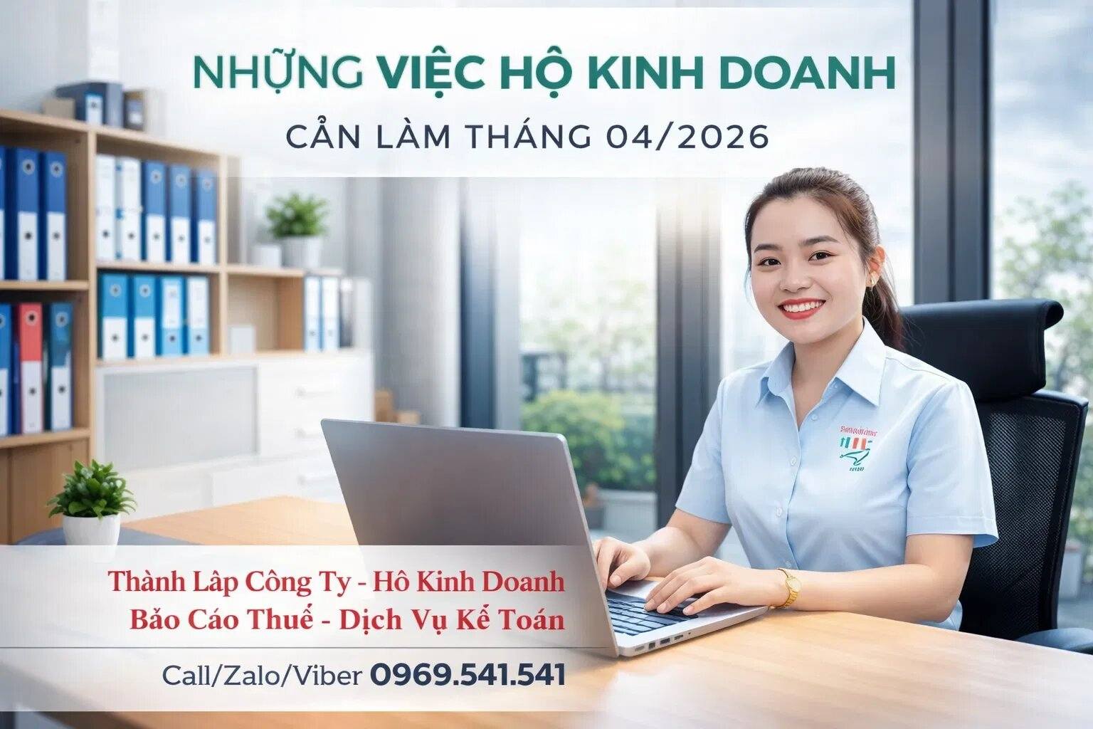 Những việc Hộ kinh doanh cần làm tháng 04/2026