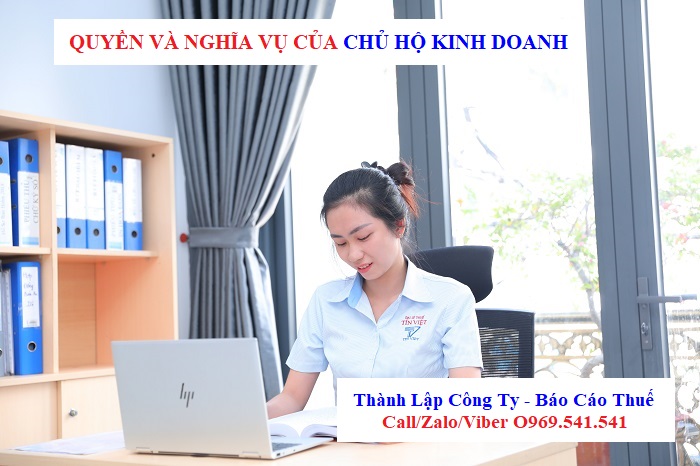 Quyền và nghĩa vụ của chủ hộ kinh doanh