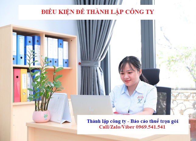 Điều kiện để thành lập công ty