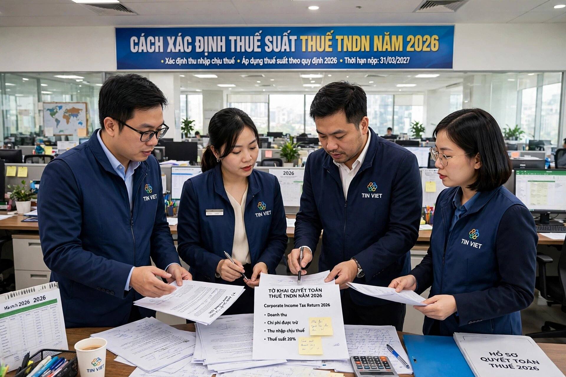 Cách xác định thuế suất thuế TNDN năm 2026