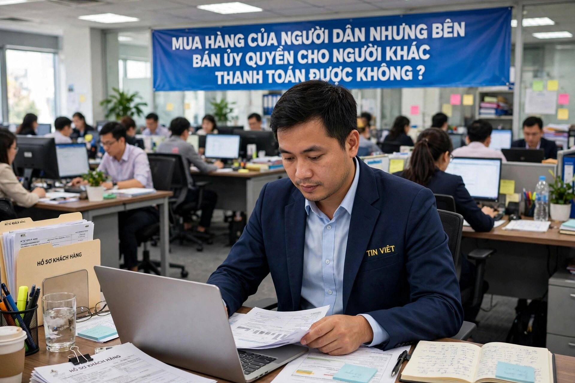 Mua hàng của người dân nhưng bên bán ủy quyền cho người khác thanh toán được không?
