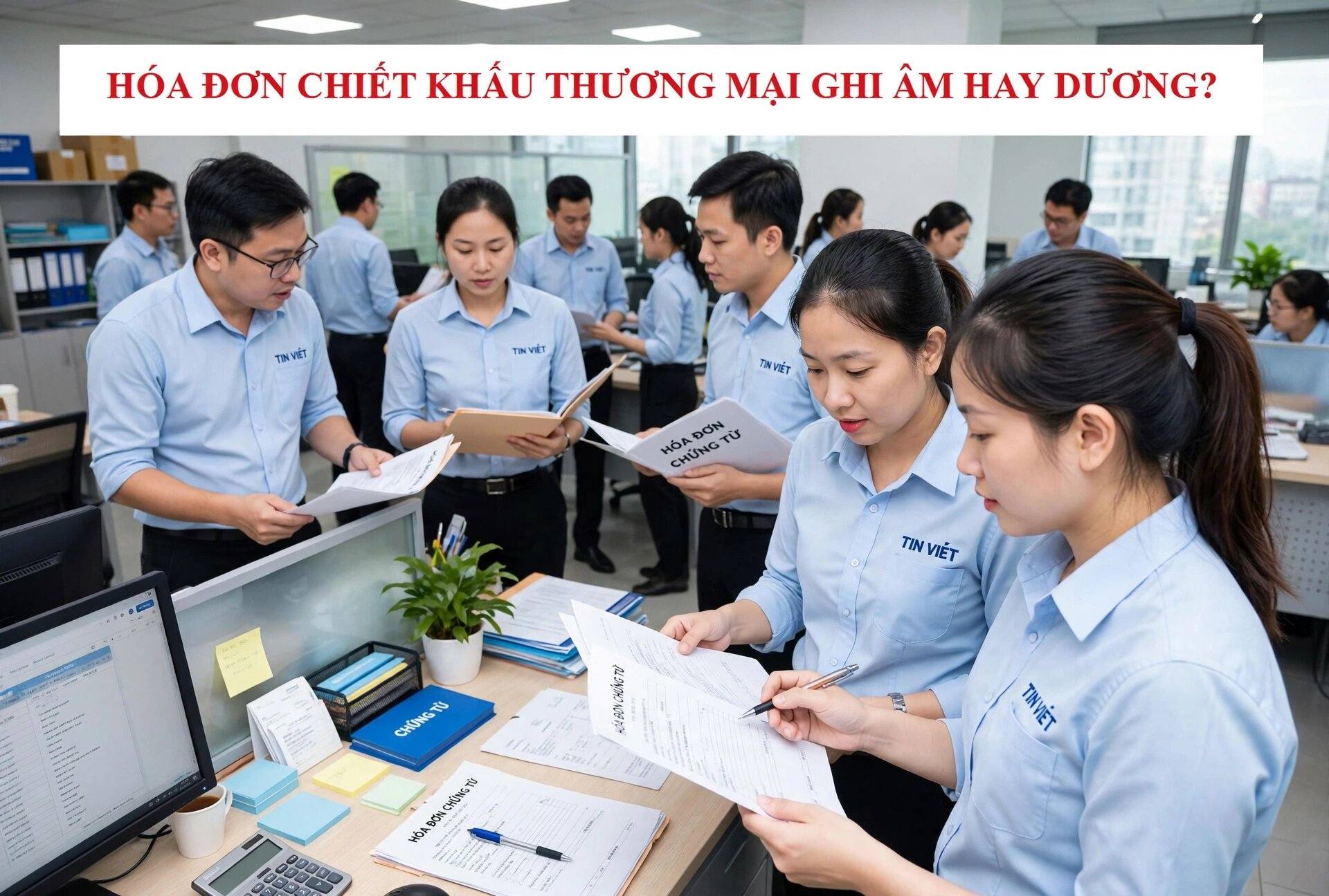 Xuất hóa đơn chiết khấu thương mại ghi âm hay dương?