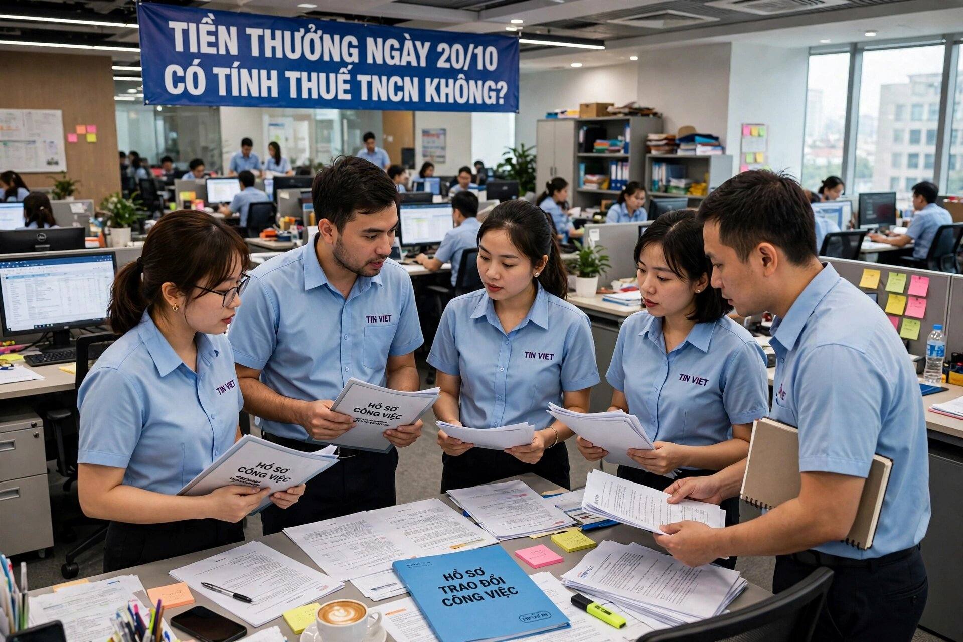 Tiền thưởng ngày 20/10 có tính thuế TNCN không?