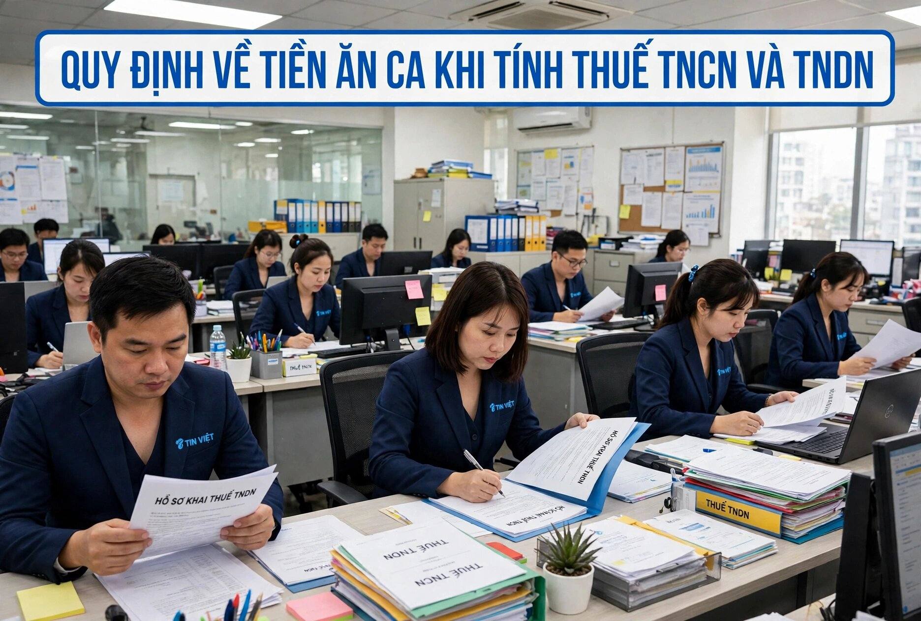 Quy định về tiền ăn ca khi tính thuế TNCN, TNDN 2026