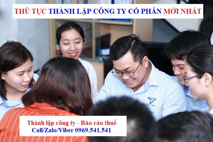 Thủ tục thành lập công ty cổ phần mới nhất