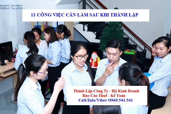 11 công việc cần làm sau khi thành lập công ty