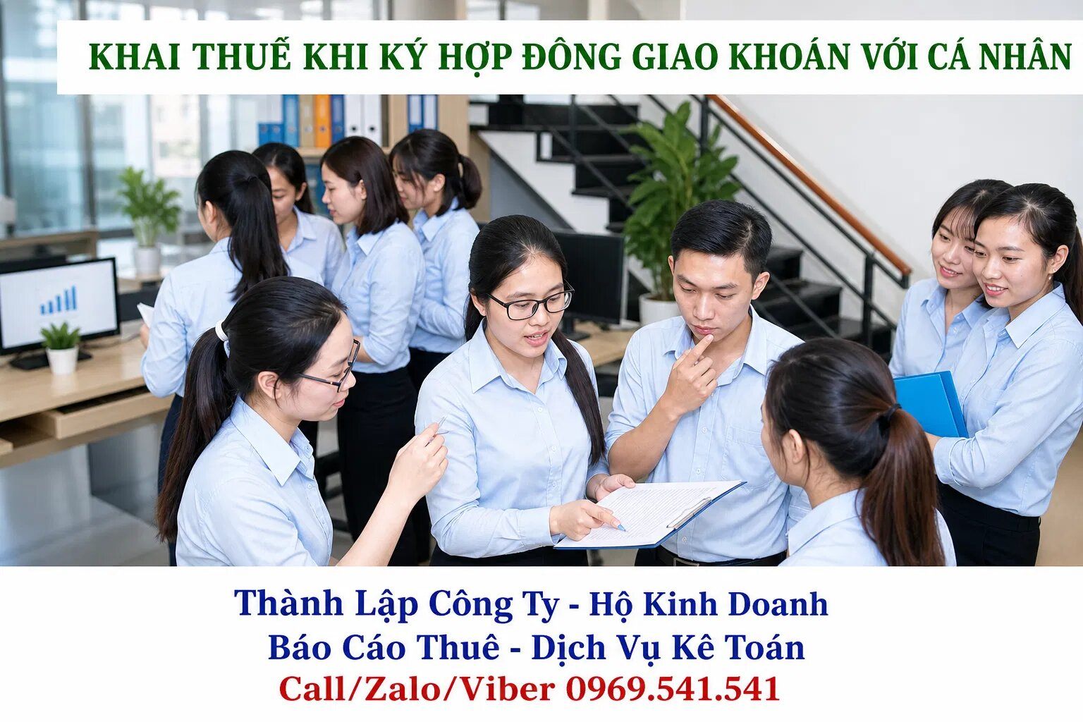 Khai thuế khi ký hợp đồng giao khoán với cá nhân