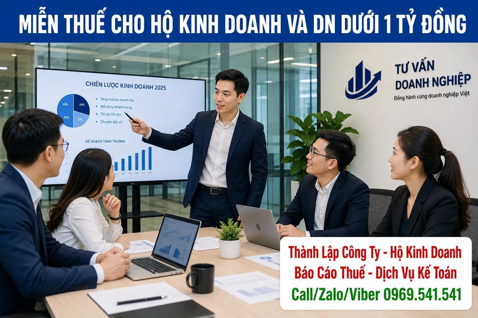Miễn thuế cho Hộ kinh doanh và doanh nghiệp dưới 1 tỷ đồng/năm Miễn thuế cho Hộ kinh doanh và doanh nghiệp dưới 1 tỷ đồng/năm