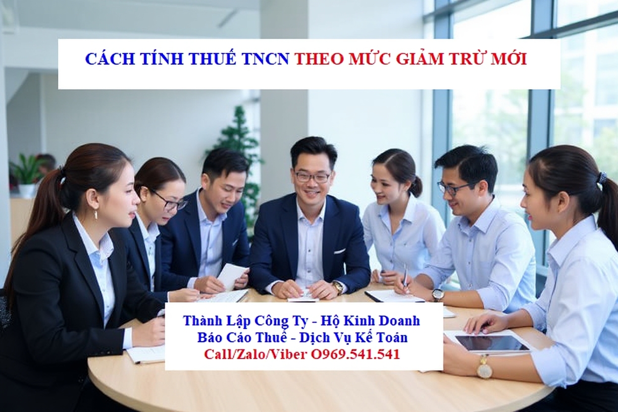 Cách tính thuế TNCN 2026 theo mức giảm trừ mới Cách tính thuế TNCN 2026 theo mức giảm trừ mới