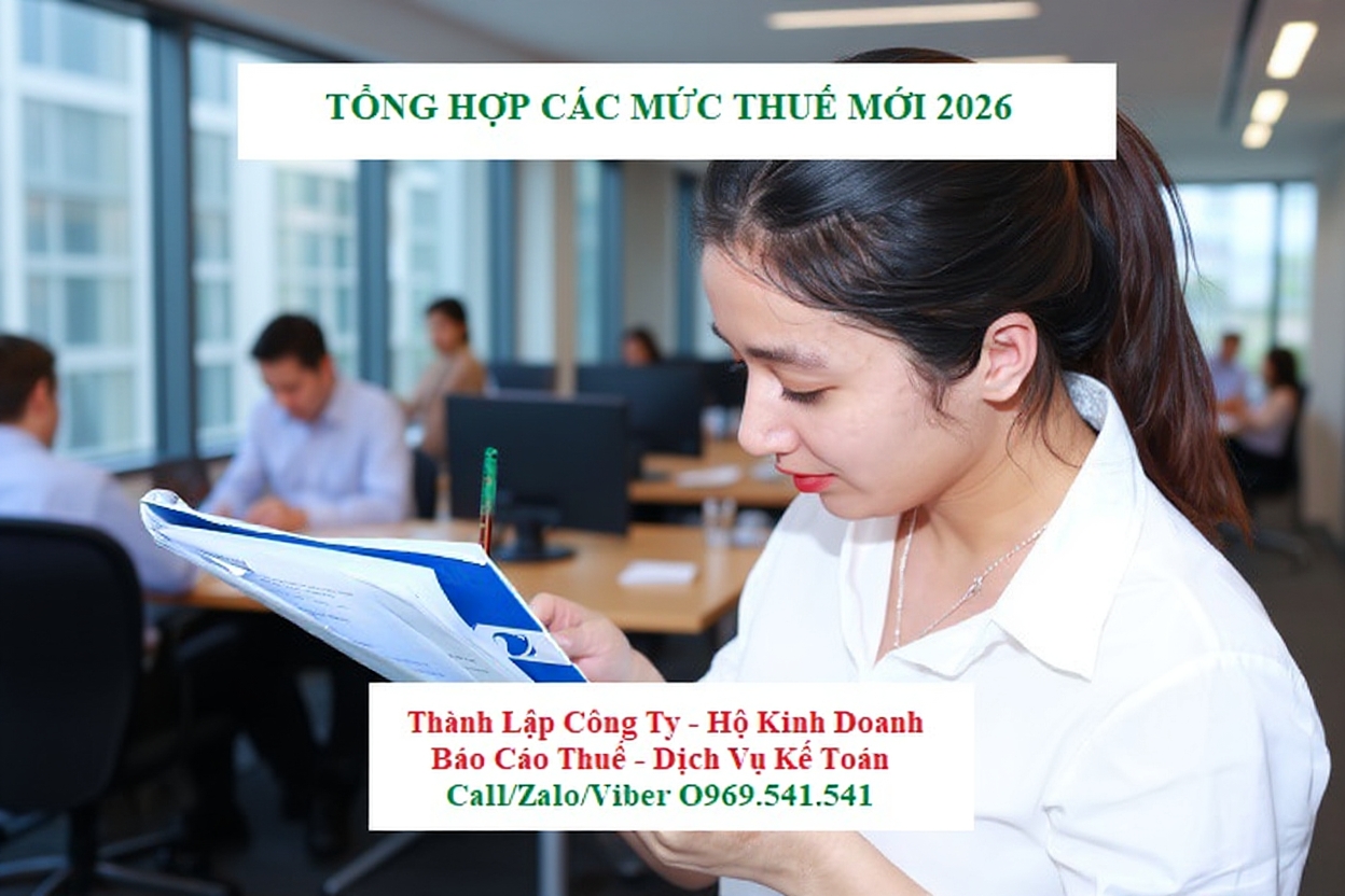 Tổng hợp các mức thuế mới 2026 quý khách cần biết Tổng hợp các mức thuế mới 2026 quý khách cần biết