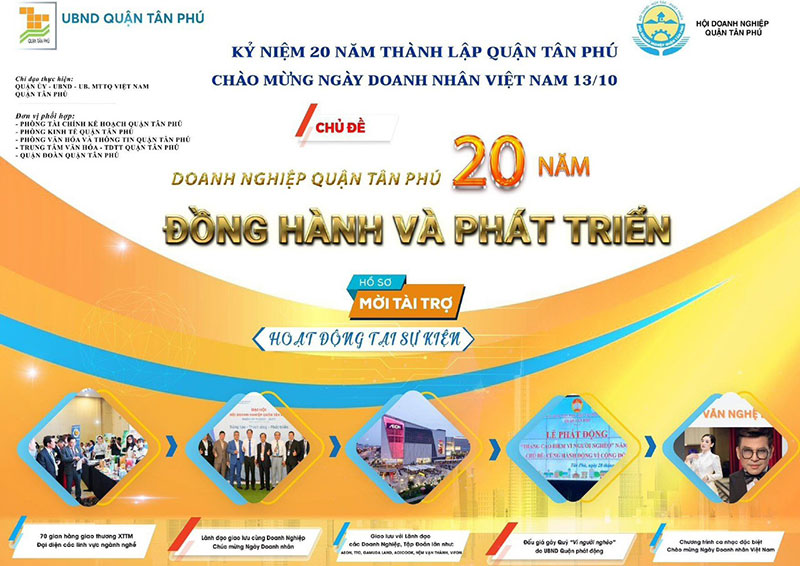 Sự kiện Kỷ niệm 20 năm thành lập Quận Tân Phú  - Chào mừng Ngày Doanh nhân Việt Nam